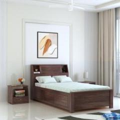 Ganpati Arts Marine Groove Solid Sheesham Wood4Feet Bed With Box Storage For Bedroom/Kidsroom Solid Wood Single Box Bed