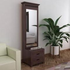 Ganpati Arts Sheesham Dressing Table with Door Storage for LivingRoom/Bedroom/Hotel Solid Wood Dressing Table