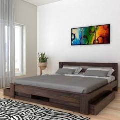 Ganpati Arts Sheesham Wood Bed/Cot for Bedroom/Hotel/Living Room Solid Wood Queen Bed