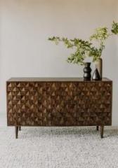 Ganpati Arts Solid Wood Free Standing Sideboard