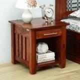 Gf House Bedside Table For Bedroom | Bedside Drawers Cabinet | Sheesham Solid Wood Bedside Table