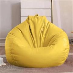 Giglick XXXL Faux Leather Bean Bag Filled with Beans | Ready To Use Teardrop Bean Bag With Bean Filling