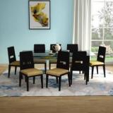 Godrej Interio Crescent Plus Metal 8 Seater Dining Set