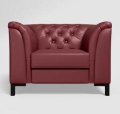 Godrej Interio Leatherette 1 Seater Sofa