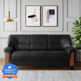 Godrej Interio PARTO Pl Leatherette 3 Seater Sofa