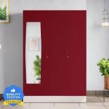 Godrej Interio Slimline 3 Door with Locker, Drawer and Mirror Metal Almirah