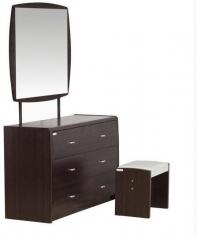 Godrej Interio Super Magna Dressing Table with Stool in Indian Mahagony Finish