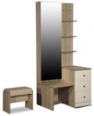 Godrej Interio Zen Premimum Dressing Table with Stool in Sonoma Oak Finish