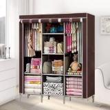 Gtc 6+2 Shelves 3 Door 88130 Portable Carbon Steel Collapsible Wardrobe