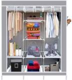 Gtc 6+2 Shelves 3 Door 88130 Portable PP Collapsible Wardrobe