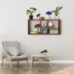 Gudsmith Engineered Wood Open Book Shelf