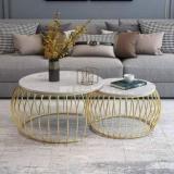 Hafsa Handicrafts Hafsa Handicrafts Round Set Of Coffee Table Modern Design Center Table. Metal Coffee Table