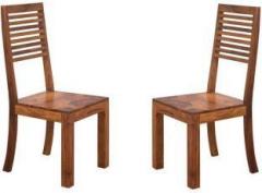 Handicraft Bazar Handicraft Bazar HBDC01 Sheesham Wood Liner Dining Chair Solid Wood Dining Chair