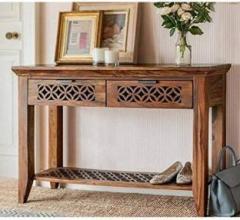 Handwoody Solid Wood Console Table