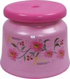 Heart Home Round Strong Plastic Stool or Bathroom seat Stool