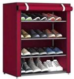 Heaven SHOE RACK A1 QUALITY 4 LAYER Carbon Steel Collapsible Wardrobe