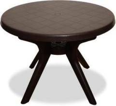 Hello Magna Model Round Table for Dining Home Garden Cafeteria Plastic 4 Seater Dining Table