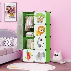 Hemovia 8 Door 8 Shelf Plastic kids Collapsible Cupboard PC Collapsible Wardrobe