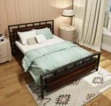 Homdec Hercules Metal Double Bed