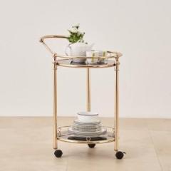 Home Centre Cora Glass Bar Trolley