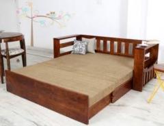 Home Edge Shredder Double Solid Wood Sofa Bed