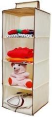 Homecute HCHWRCREAM Rayon Collapsible Wardrobe