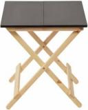 Homeeva Multipurpose Wooden Folding Side/Coffee/End Table For Living Room Engineered Wood Bedside Table