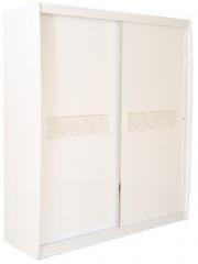 HomeTown Alicia High Gloss Sliding Wardrobe in White Colour