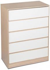 HomeTown Ambra Chest Of Five Drawers in White Colour