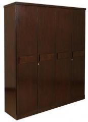 HomeTown Amelia Solidwood Four Door Wardrobe in Brown Colour