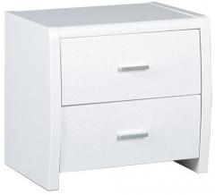 HomeTown Aspen New High Gloss Bedside Table in White Colour