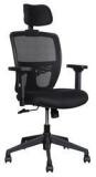 HomeTown Aspire High Back Ergonomic Chair In Black Colour