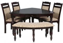 HomeTown Baylor Six Seater Dining Set in Dark Espress Colour