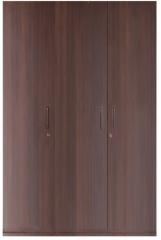 HomeTown Duke Three Door Wardrobe in Black Colour