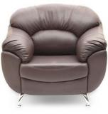 HomeTown Fabia One Seater Sofa In Brown Colour