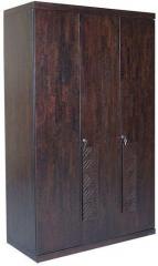 HomeTown Fabian Three Door Wardrobe in Brown Colour