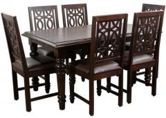 HomeTown Iris Solidwood Six Seater Dining Set