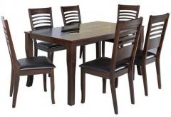 HomeTown Jett Six Seater Dining Set in Wenge Colour