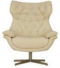 Hometown Luxor Half Leather Chair Beige