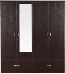 Hometown Marshal Engineered Wood 4 Door Wardrobe