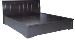 HomeTown Mozart King Bed with Half Hydraulic Storage in Wenge Colour