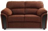 HomeTown Ohio Fabric Two Seater Sofa In Brown Colour