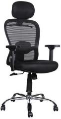 HomeTown Paris High Back Executive Chair in Black Colour