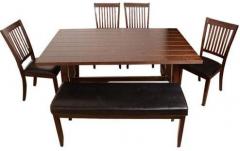 HomeTown Phacelia Six Seater Dining Set with Bench