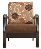 HomeTown Phoenix Solidwood One Seater Sofa In Brown Colour