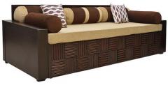 HomeTown Shine Sofa Bed in Brown Colour