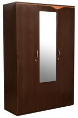 HomeTown Swirl 3 Door Wardrobe in Dual Finish