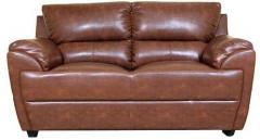 HomeTown Taylor Leatherette Two Seater Sofa in Tan Colour