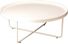 HomeTown Tracy Round Coffee Table in White