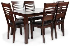 HomeTown Tripoli Six Seater Dining Set in Wenge Colour